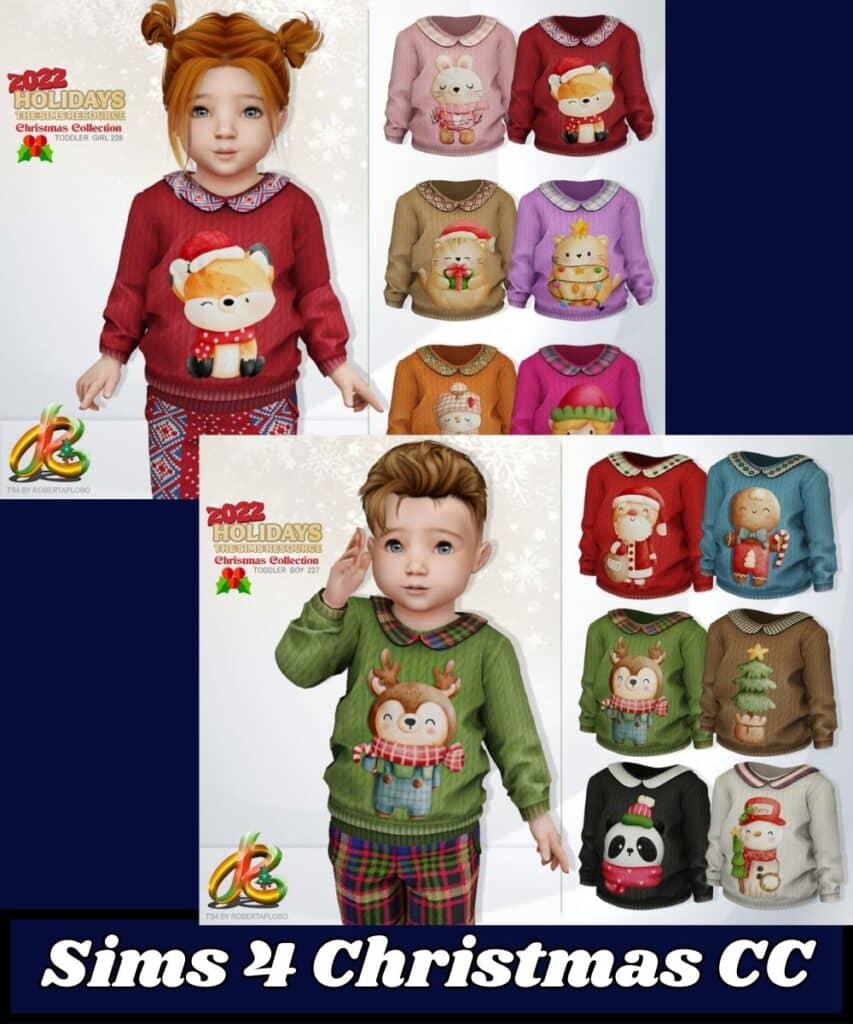 sims 4 Christmas sweaters