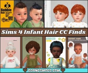 Sims 4 Infant Hair CC