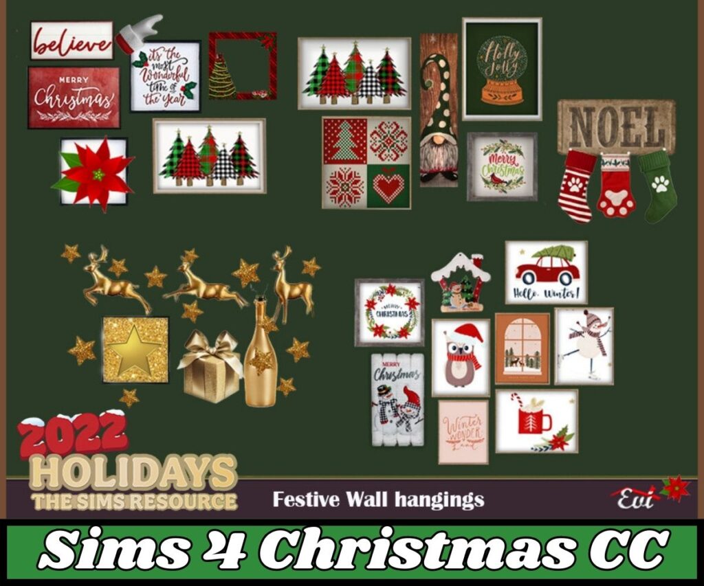 sims 4 Christmas decorations