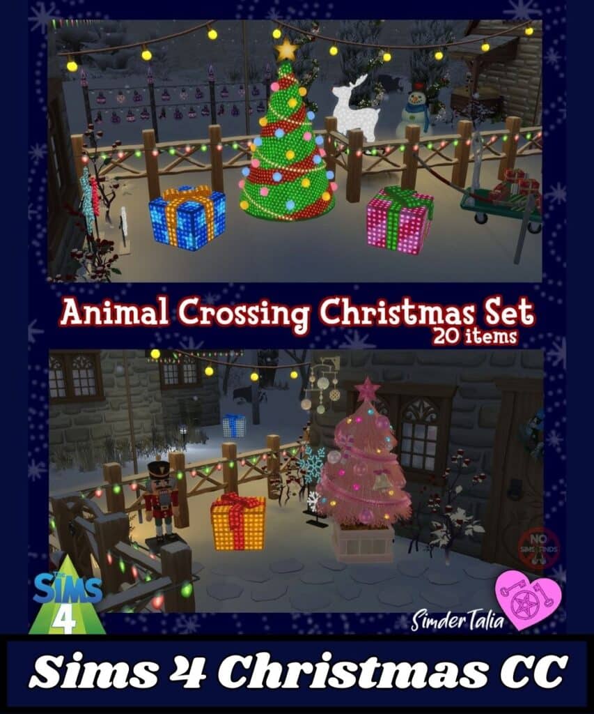 Sims 4 Christmas set