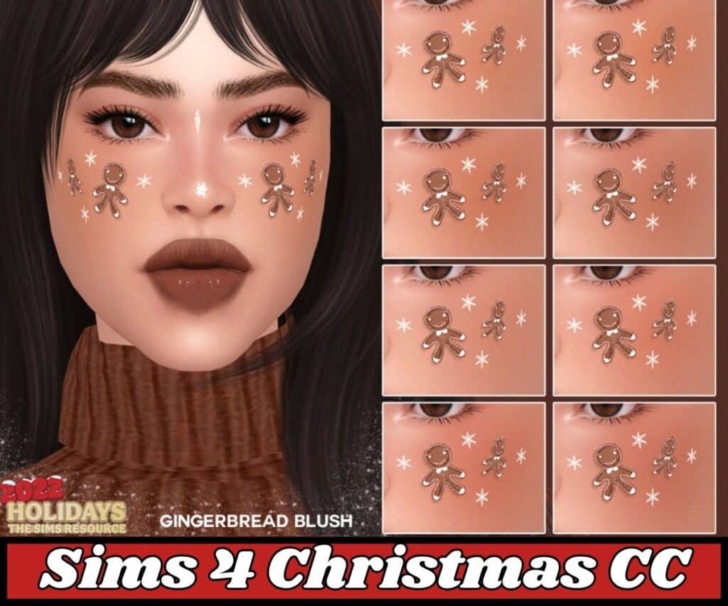 Gingerbread blush makeup cc on female sim