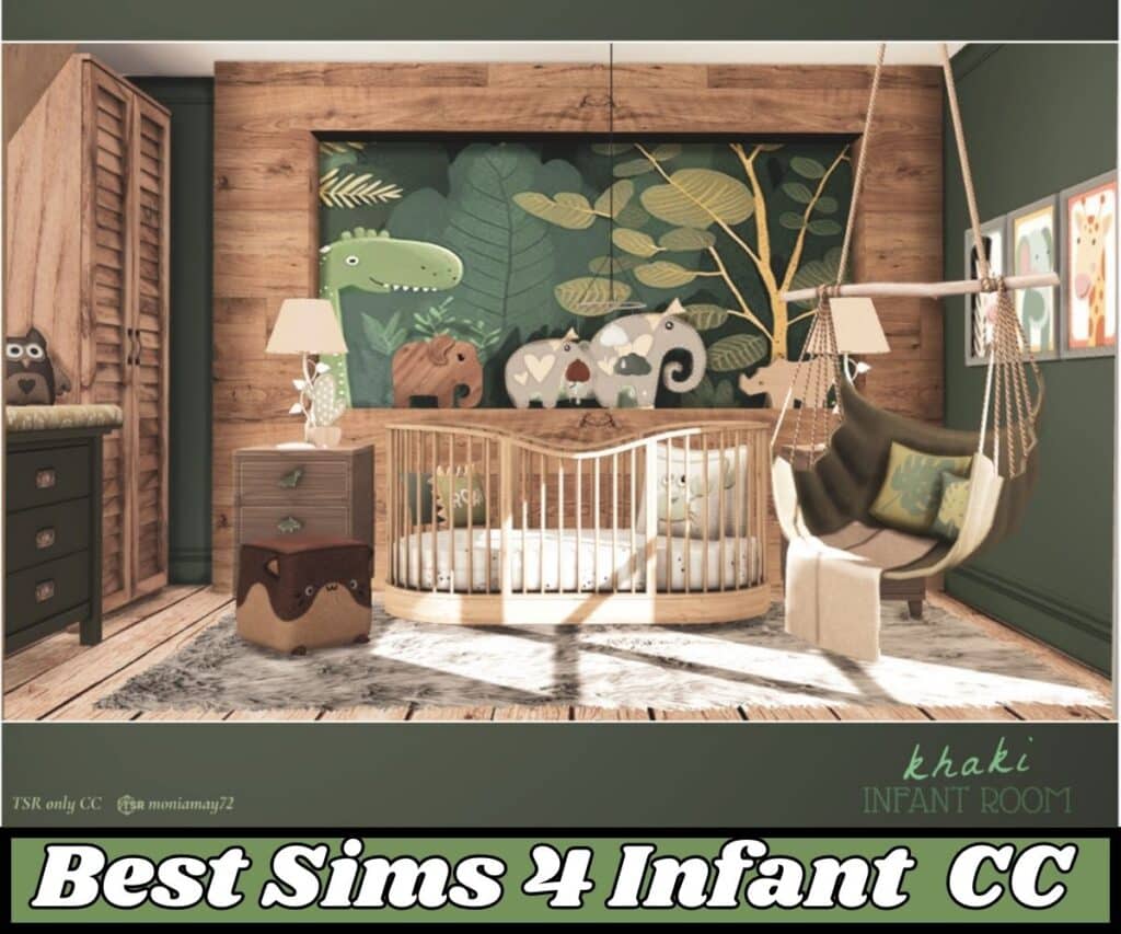 sims infant nursery that is wild life themed